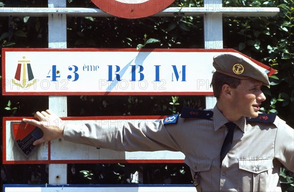 Johnny Hallyday in uniform