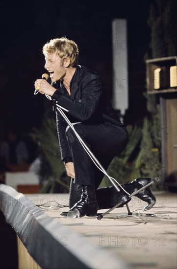 Johnny Hallyday on stage