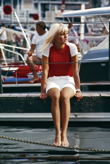 Sylvie Vartan à Saint-Tropez