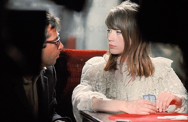 Françoise Hardy with Roger Vadim, 1963