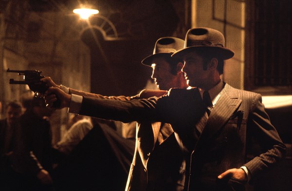 Jean-Paul Belmondo and Alain Delon in the movie Borsalino