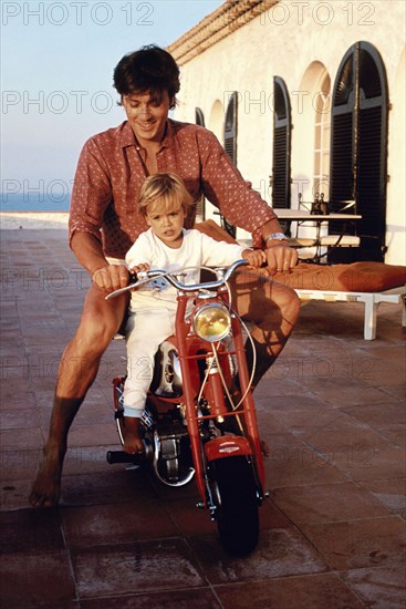 Alain Delon and his son Anthony