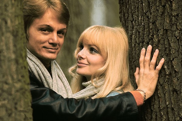 Claude François with wife, 1969