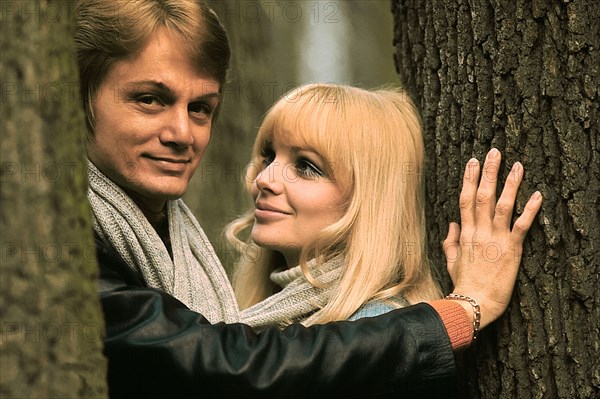 Claude François et sa femme Isabelle, 1969