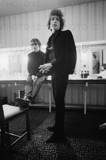 Bob Dylan and Bob Neuwirth, 1966