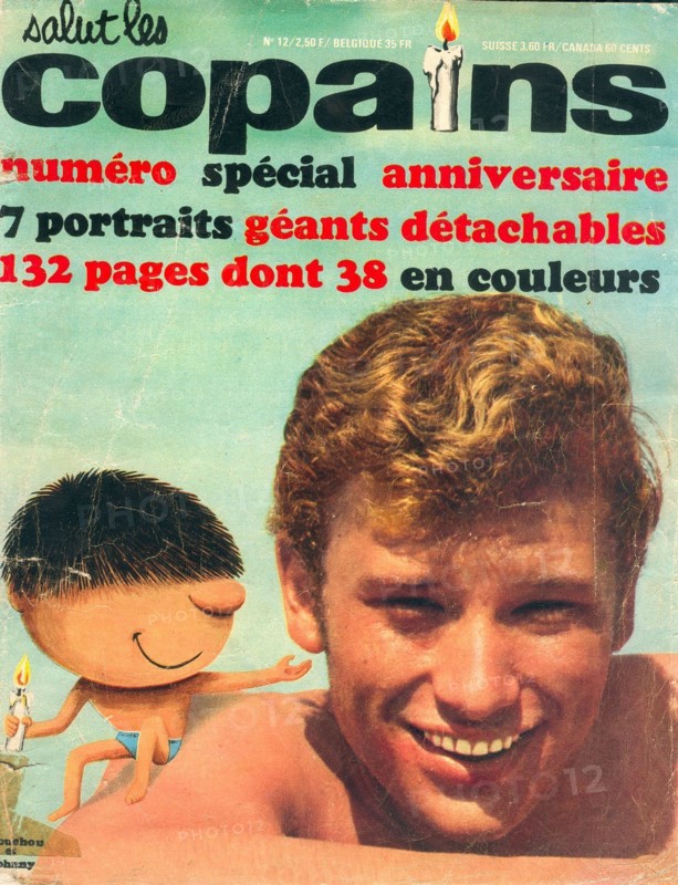 Johnny Hallyday En Couverture De Salut Les Copains Jean Marie 