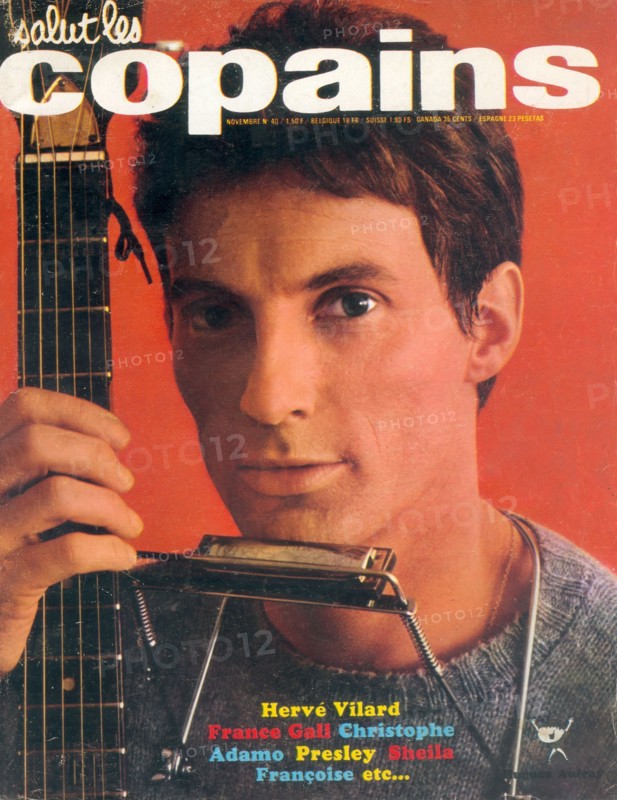 Hugues Aufray En Couverture De Salut Les Copains Jean Marie P rier 