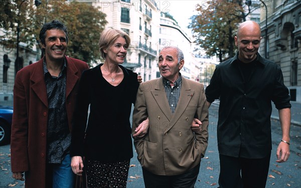 Julien Clerc, Françoise Hardy, Charles Aznavour and Pascal Obispo