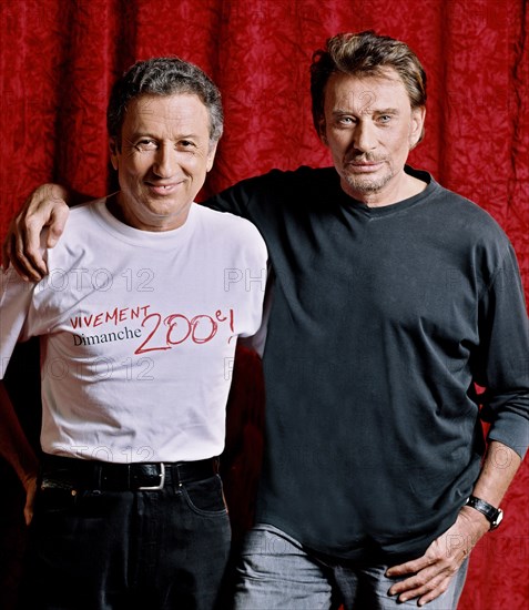 Michel Drucker et Johnny Hallyday