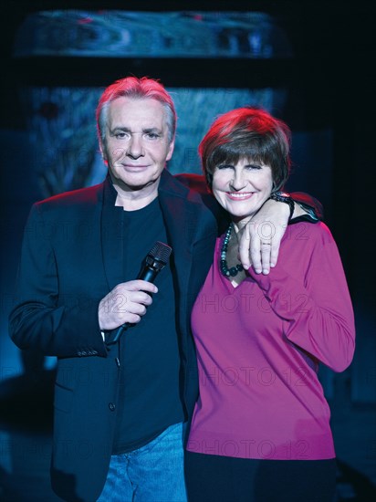 Michel Sardou et sa femme Anne-Marie Périer