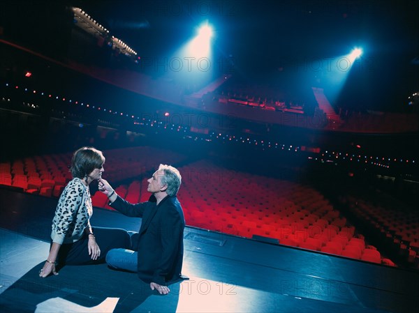 Michel Sardou et sa femme Anne-Marie Périer