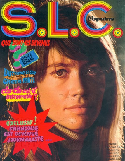 Françoise Hardy en couverture de Salut les Copains, 1968