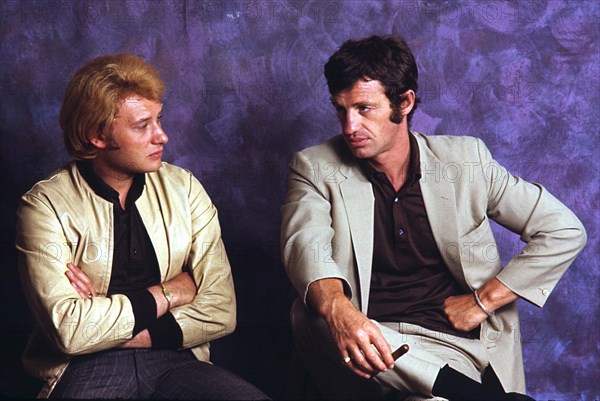 Johnny Hallyday et Jean-Paul Belmondo