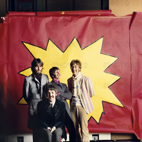 The Beatles at the Abbey Road studio