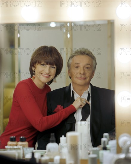 Michel Sardou et sa femme Anne-Marie Périer