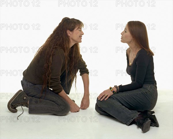 Jane Birkin and Laure Adler