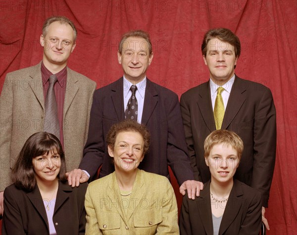 Bertrand Delanoë and his deputies at the Paris Town Hall