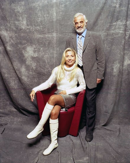 Jean-Paul Belmondo et son épouse, Les acteurs