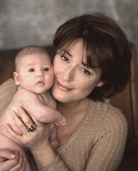 Daniela Lumbroso and her child