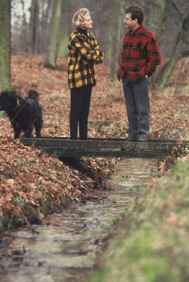 François Périer and his wife