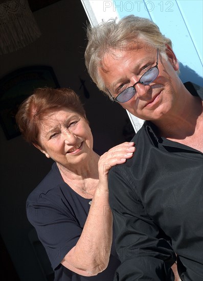 Laurent Boyer and his mother