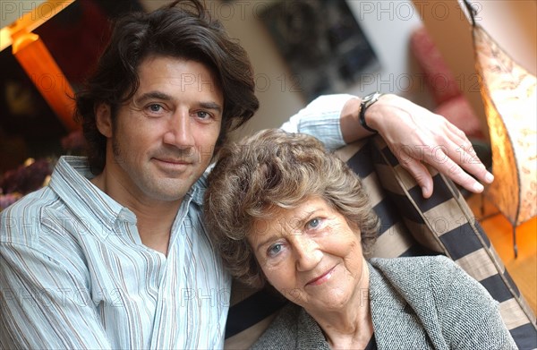 Bruno Madinier and his mother