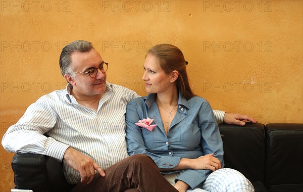 Alain Ducasse and his wife