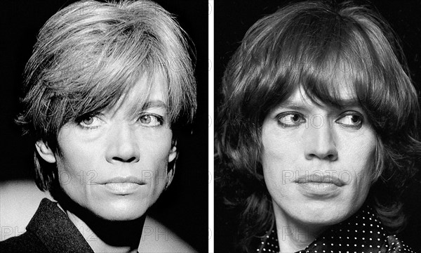 Françoise Hardy and Mick Jagger