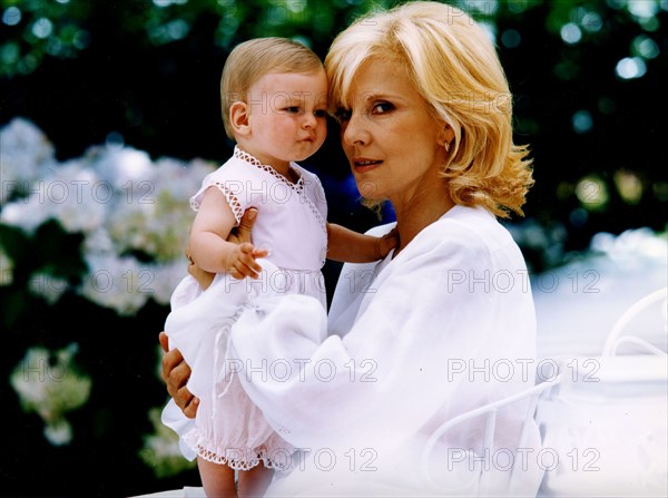 Sylvie Vartan and her adoptive daughter, Darina.