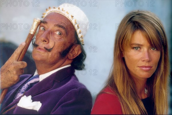 Françoise Hardy and Salvador Dali, 1968