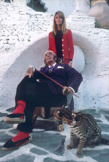 Françoise Hardy and Salvador Dali, 1968