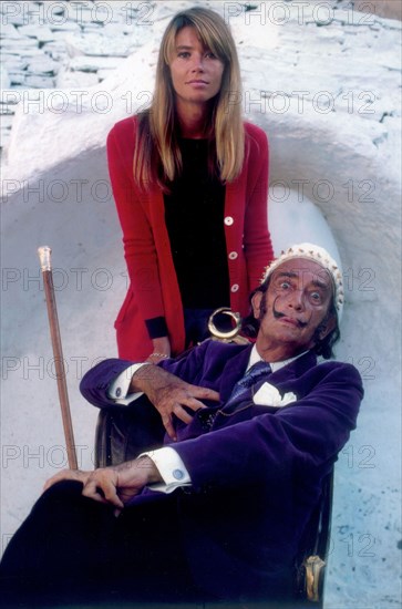 Françoise Hardy et Salvador Dali, 1968