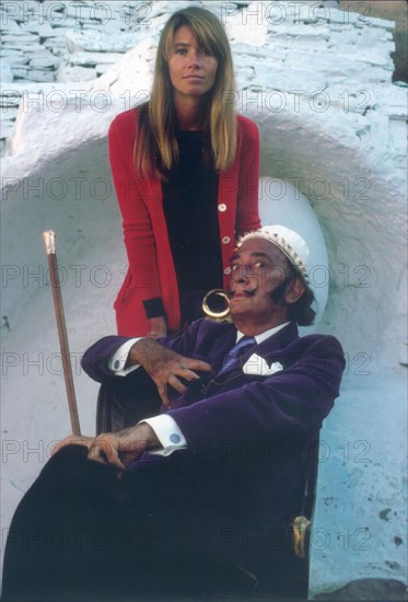 Françoise Hardy et Salvador Dali, 1968