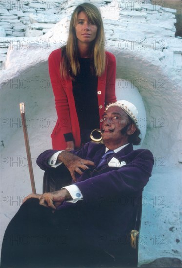 Françoise Hardy and Salvador Dali, 1968