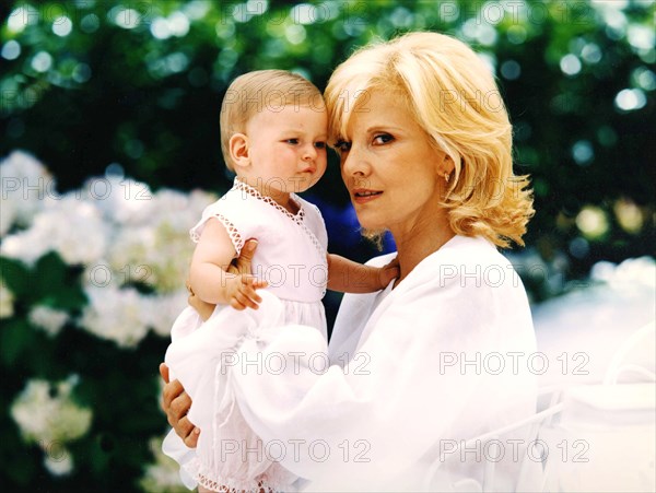 Sylvie Vartan and her adoptive daughter, Darina