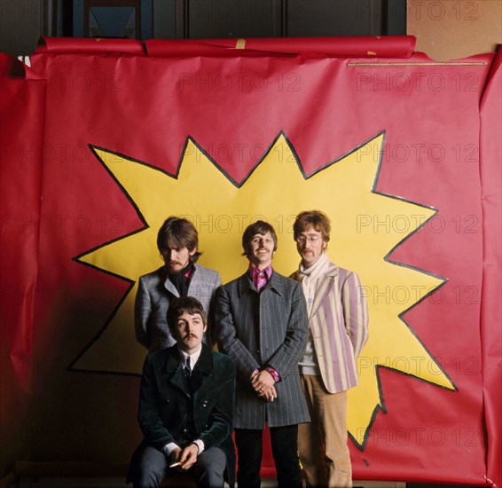 The Beatles at the Abbey Road studios in 1967