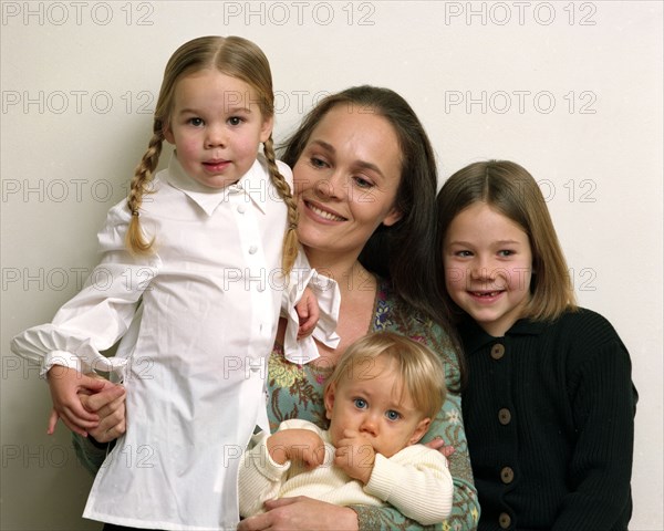 Christine Bastin et ses enfants