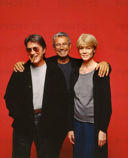 Jacques Dutronc, Jean-Marie Périer et Françoise Hardy