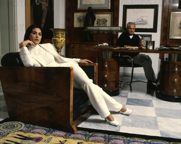 Monica Bellucci et Gianni Versace