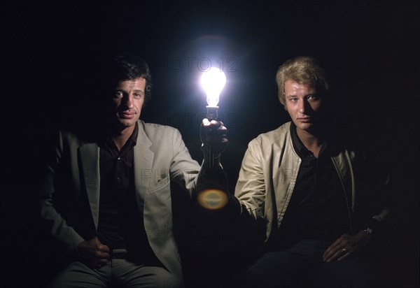 Johnny Hallyday et Jean-Paul Belmondo