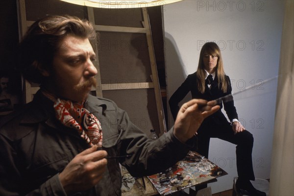 Françoise Hardy et Charles Matton, 1967