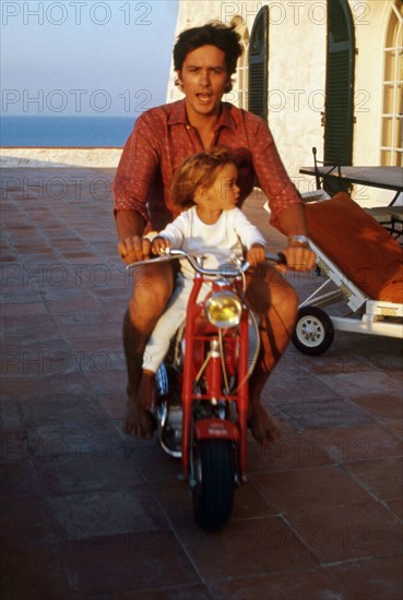 Alain Delon and his son Anthony