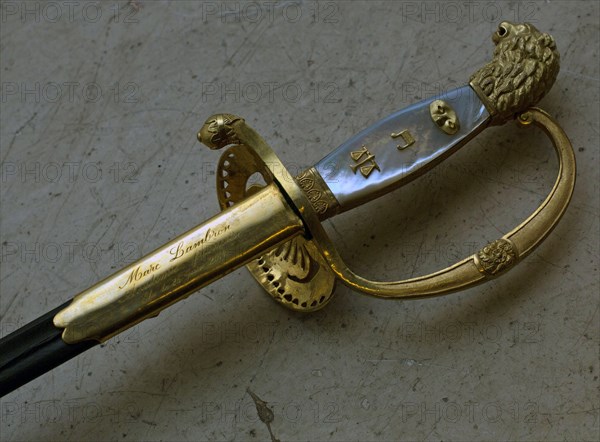 Marc Lambron's ceremonial sword