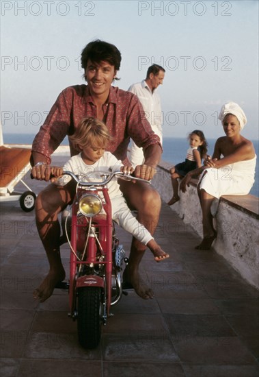 Alain Delon and his son Anthony