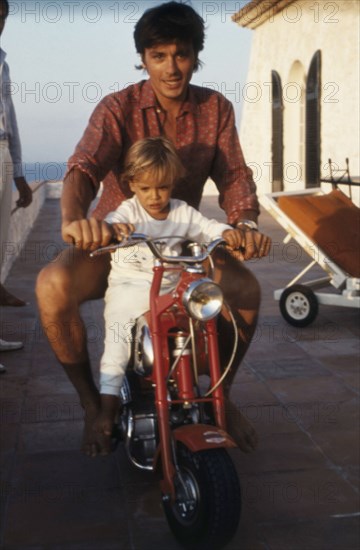 Alain Delon and his son Anthony