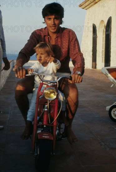 Alain Delon and his son Anthony