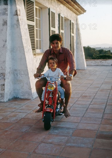 Alain Delon and his son Anthony