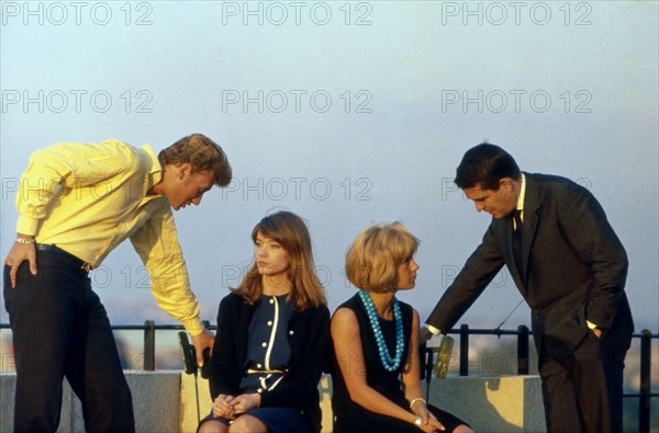 Françoise Hardy, Johnny Hallyday and Sylvie Vartan, 1963