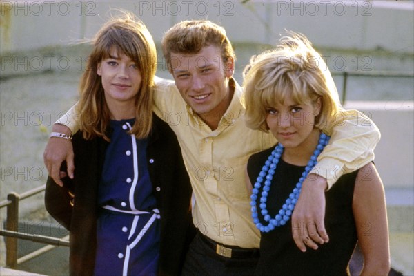 Françoise Hardy, Johnny Hallyday and Sylvie Vartan, 1963