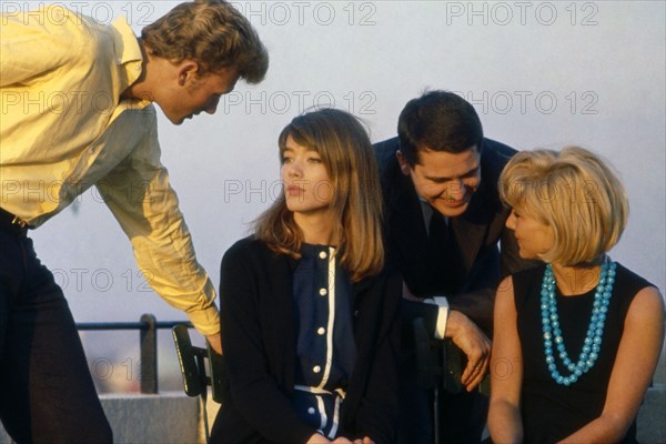 Françoise Hardy, Johnny Hallyday and Sylvie Vartan, 1963